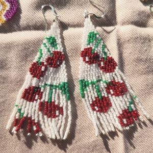 CHERRY BOMB EARRINGS|HANDMADE| SS